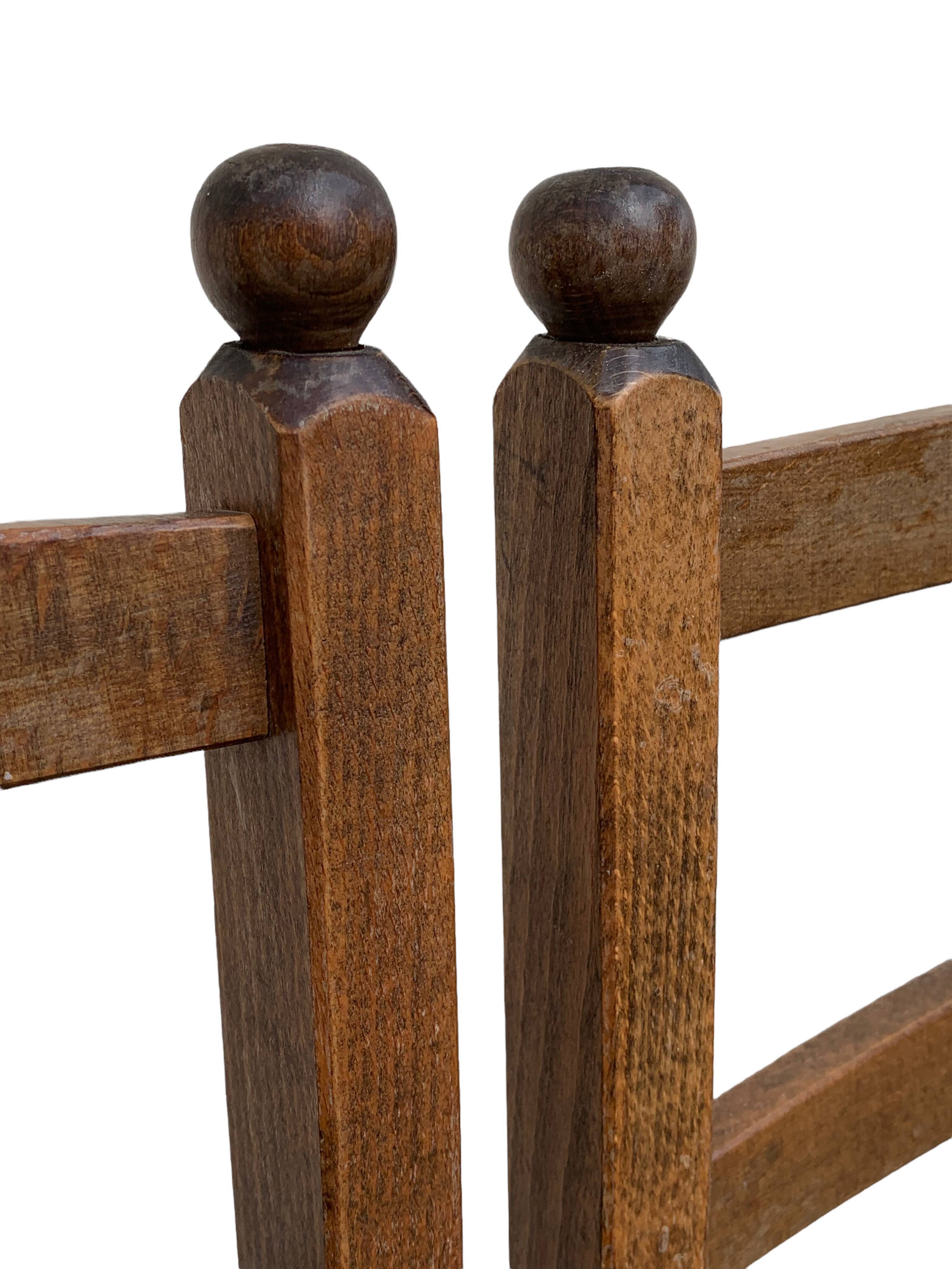 Two-tone straw chairs 1950