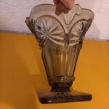 Smoked glass vase
