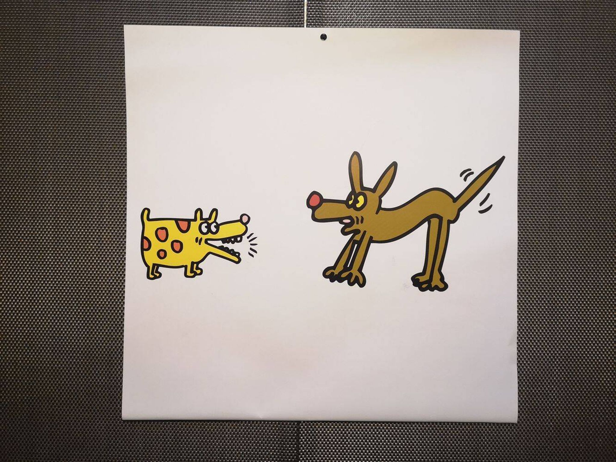 Illustration by Keith Haring - 'Animals' series - 6/12