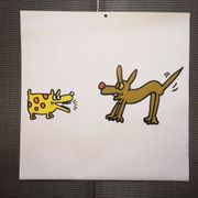 Illustration by Keith Haring - 'Animals' series - 6/12
