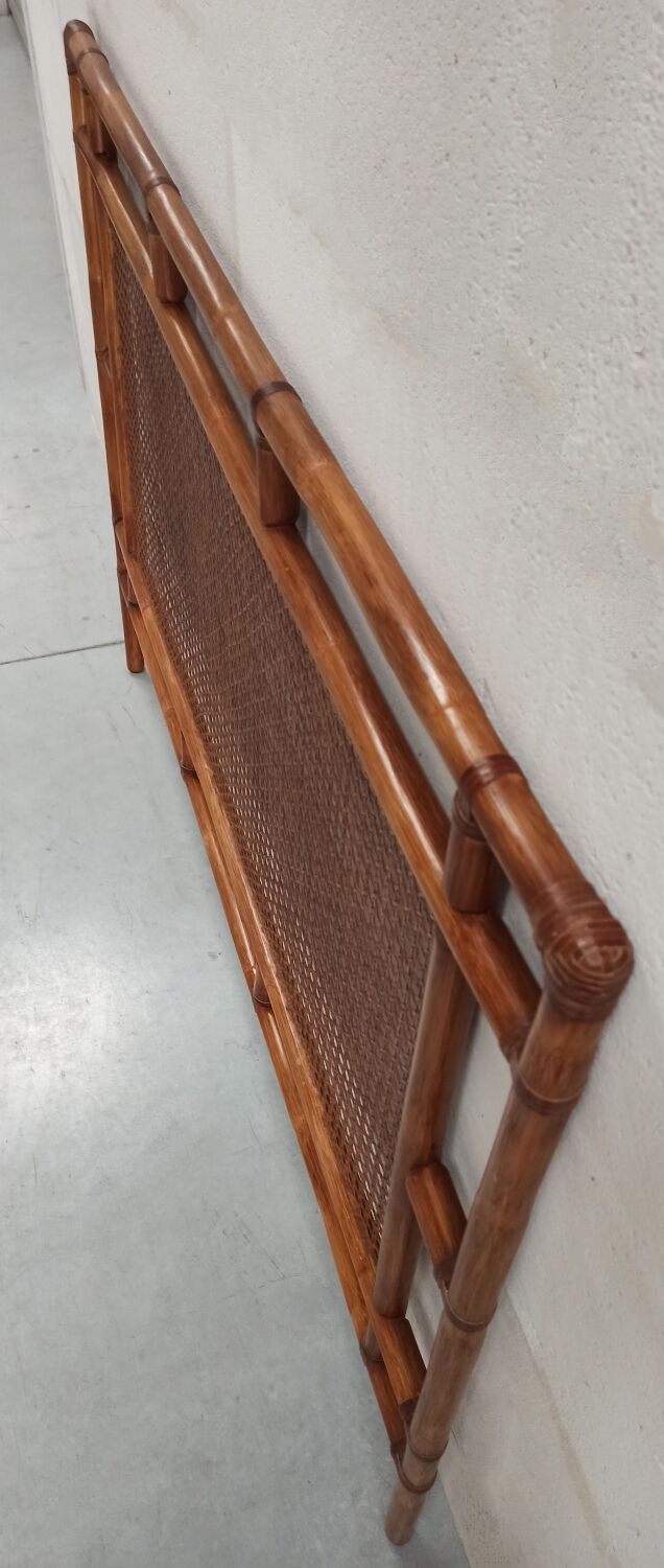 Traditional bamboo and cane headboard, 70's