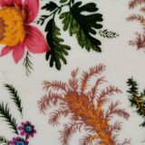 Vintage gold metal flowers tray