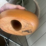Vintage elm lamp