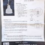 Paire de suspensions Holophane Prismopal, 1960
