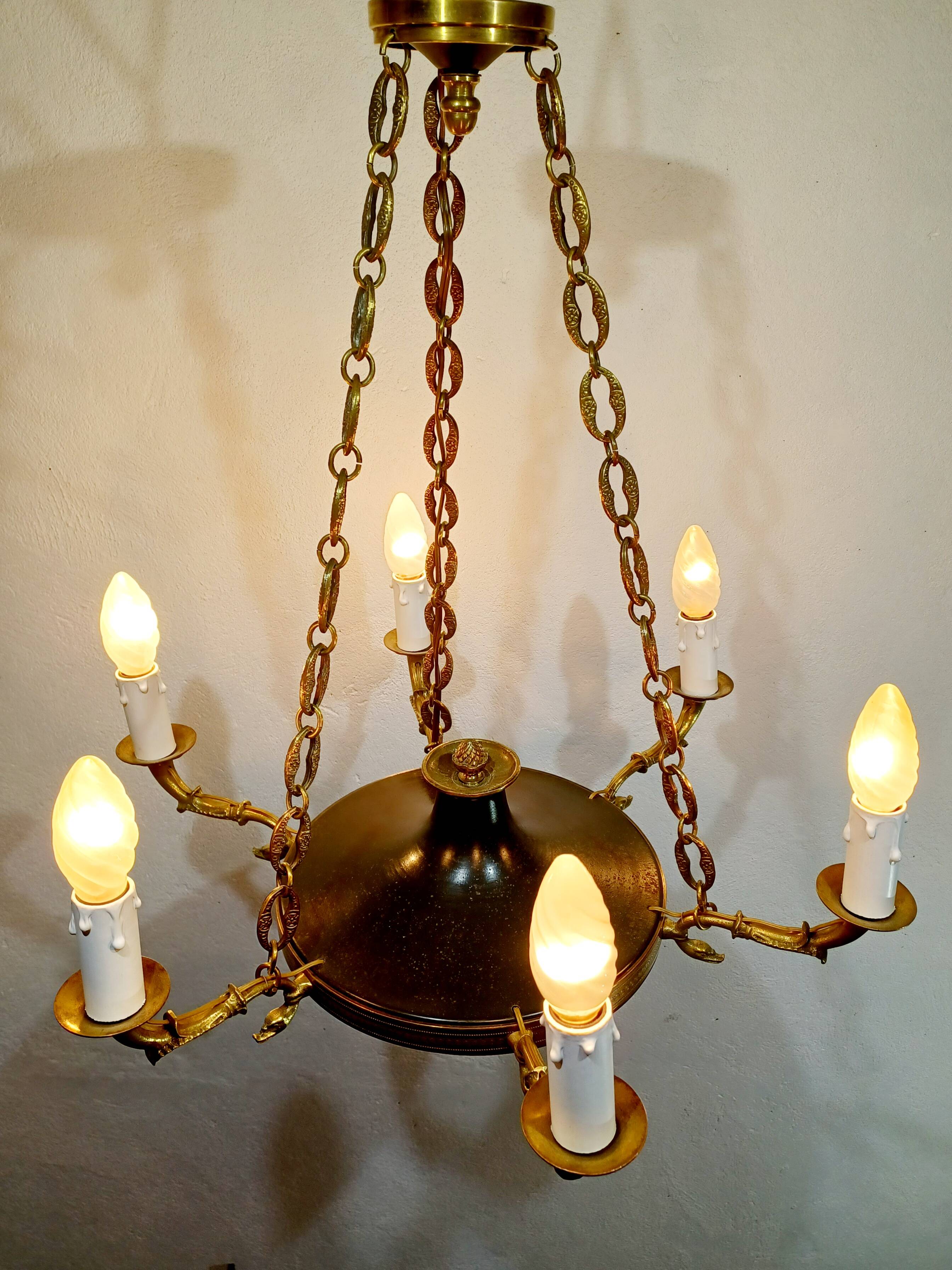 6-Light Empire Chandelier
