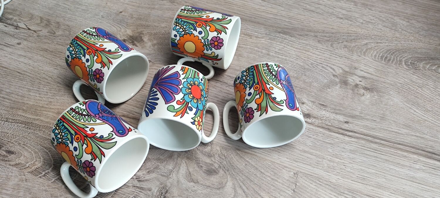 5 mugs Acapulco by Villeroy and Boch
