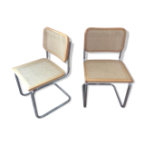 Pair of chairs Marcel Breuer Cesca B32