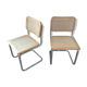 Pair of chairs Marcel Breuer Cesca B32