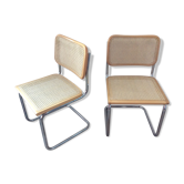 Pair of chairs Marcel Breuer Cesca B32