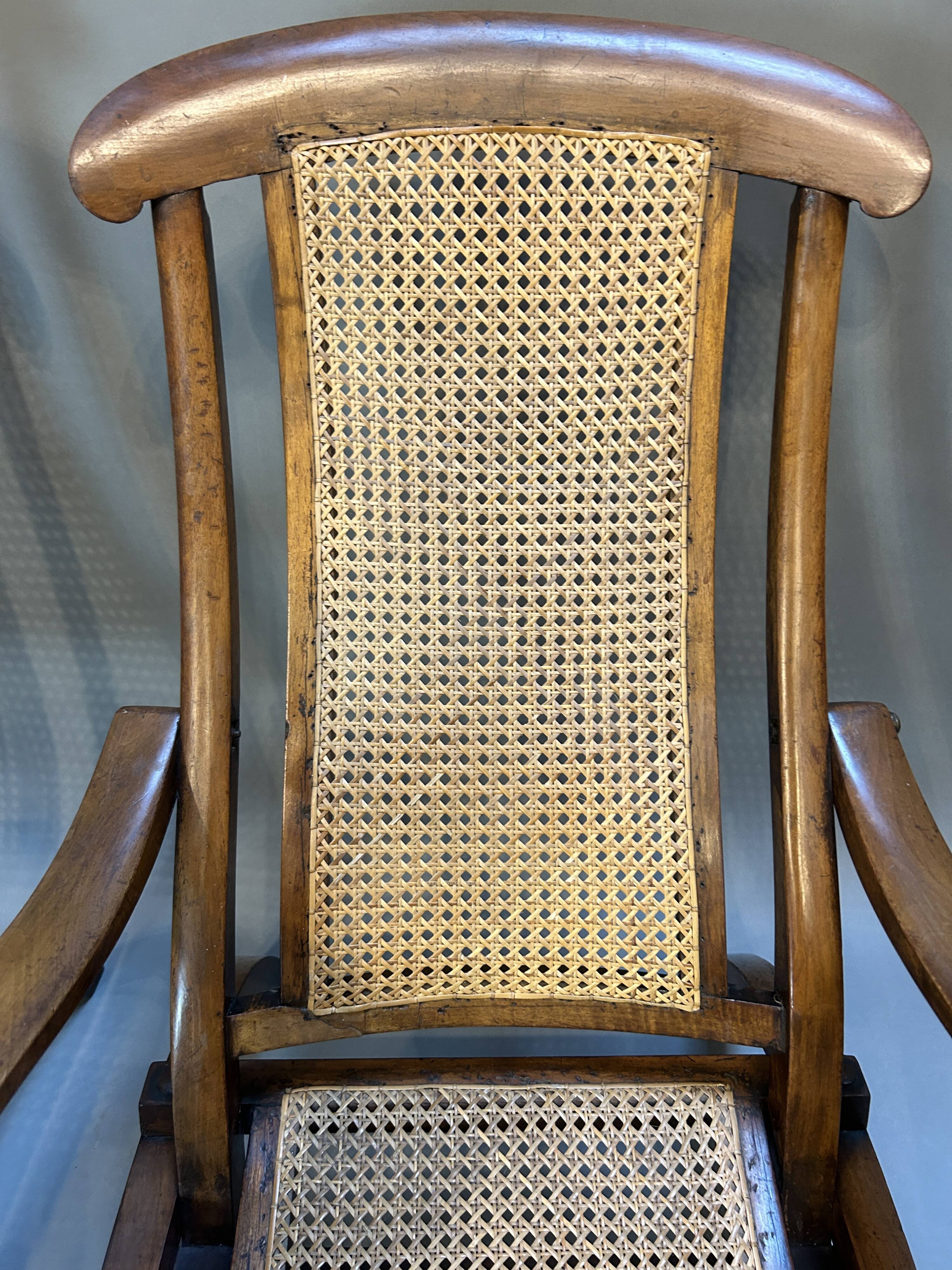 Pair Edwardian Steamer Deck Chairs