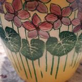 Art nouveau glass cookie jar