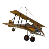 Extra Large Vintage Metal Airplane - K3215