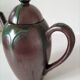 Ceramic coffee pot in red clay – artist's creation