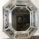 Venetian mirror to parecloses of the 1930s Murano glass 52 x 43 cm