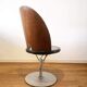 Set of 6 wooden swivel chairs
