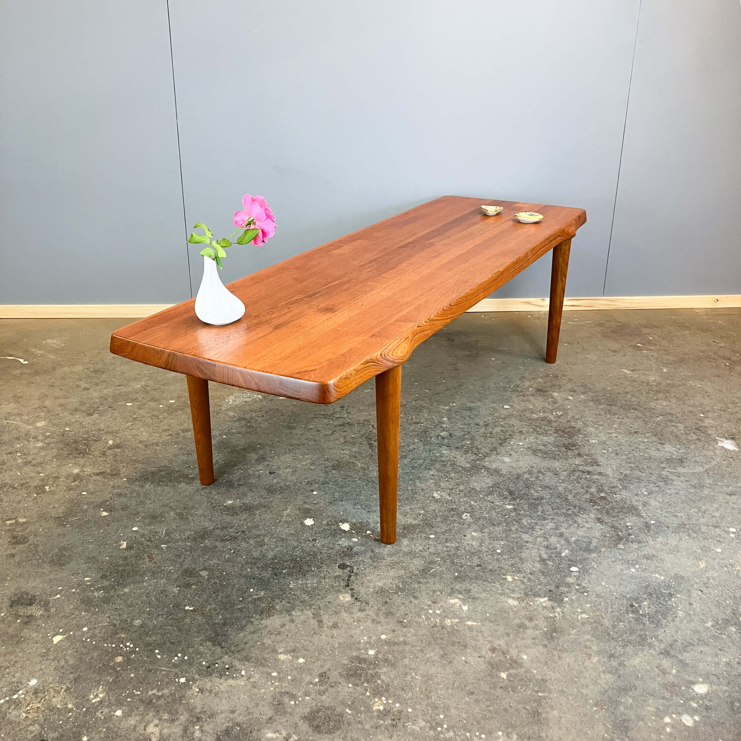 Large coffee table by John Boné for Mikael Laursen, teak, 1960s