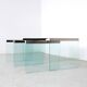 T35 Glass Nesting Tables by Pierangelo Gallotti for Galotti & Radice, 1970s, Set of 3