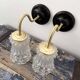 Art Deco glass wall lights