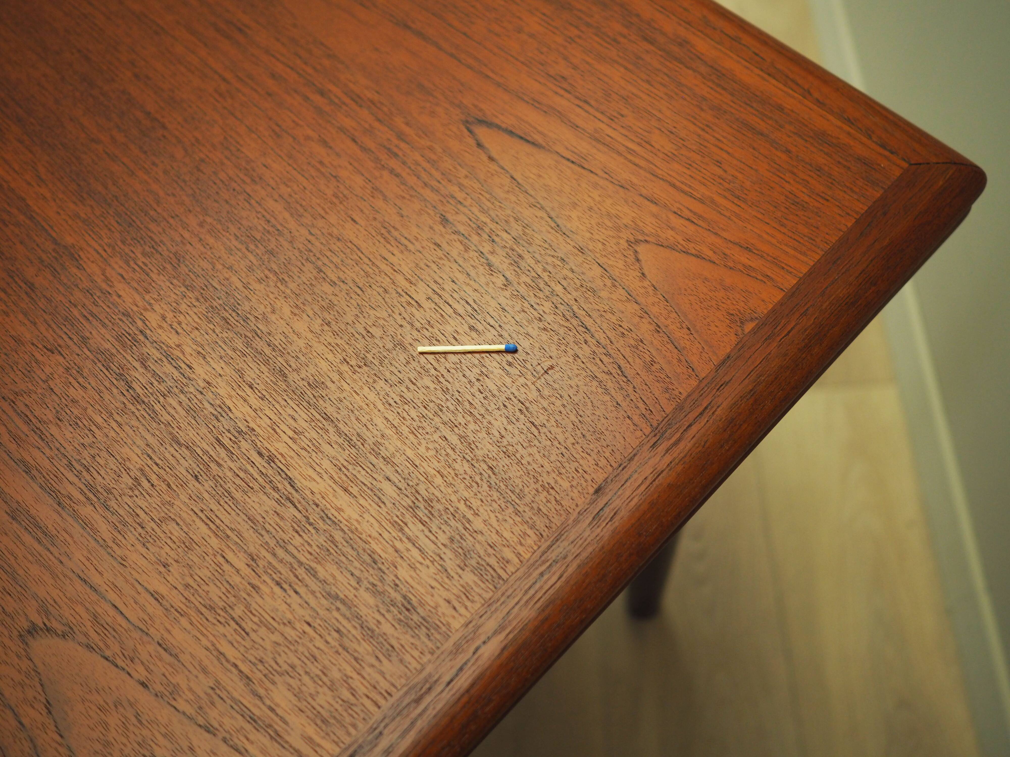 Teak table, Danish design, 1970s, production: Denmark