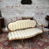Natural wood sofa Louis XVI XVIII century