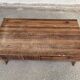 Table basse scandinave vintage en bois avec tiroir