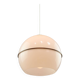 Italian Space Age Pendant Lamp in Plexiglass and Brass, 1970s