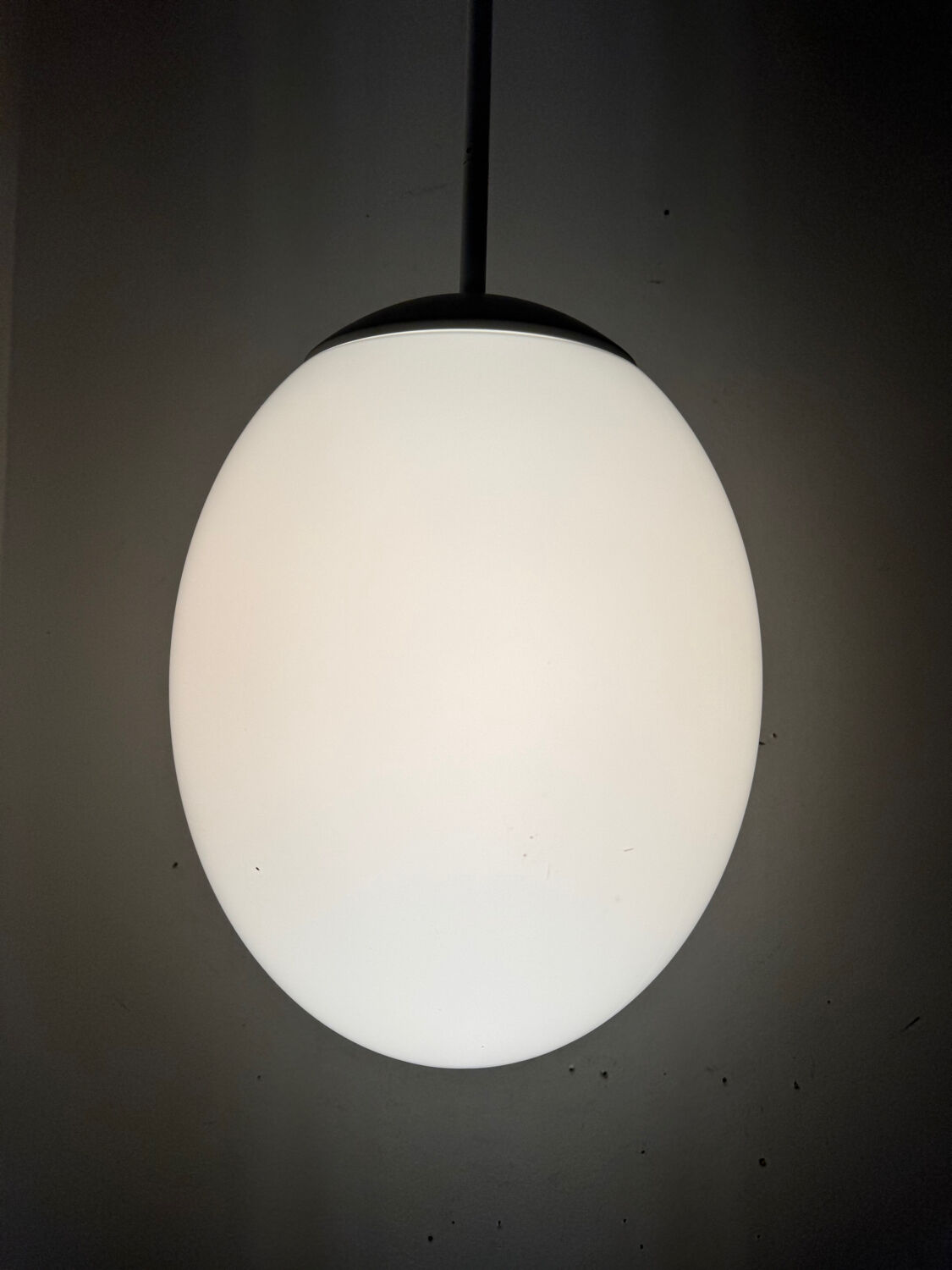 Lustre white opaline egg vintage Limburg