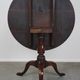 Round antique English oak tilt-top table with wonderful colors