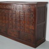 Grande armoire de notaire / classeur en chêne français, années 1920/30