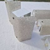 Lot of 5 Vintage Perspex Wall Lights from the 60s and 70s