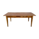 Old farmhouse table early XXth legs spindles solid wood