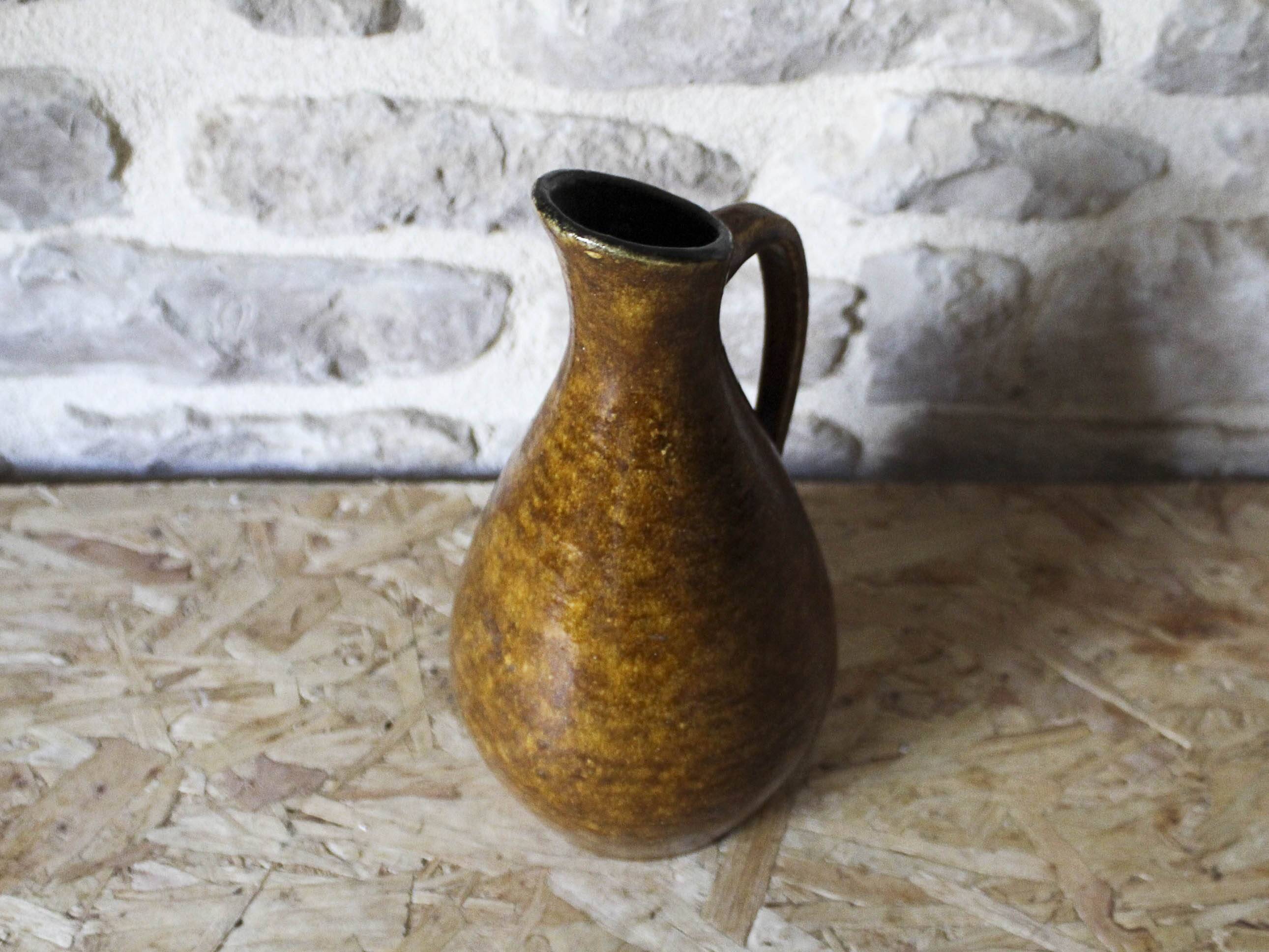 Accolay glazed ceramic pitcher