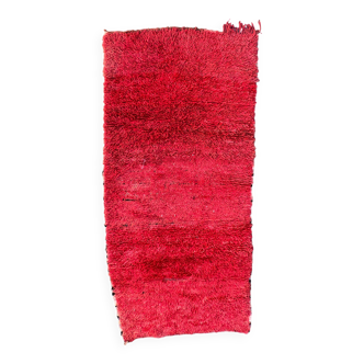Beni M'Guild red Moroccan rug - 213 x 103 cm