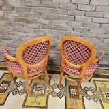 Paire de fauteuil Médaillon style Louis XV