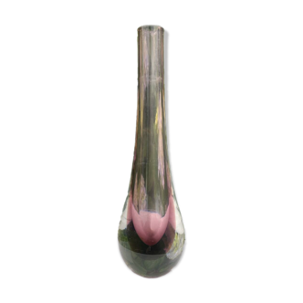 Sommerso Murano glass vase
