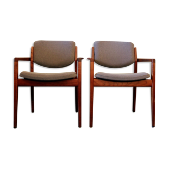 Pair of Armchairs model 196 by Finn Juhl, for France and Søn, 1961