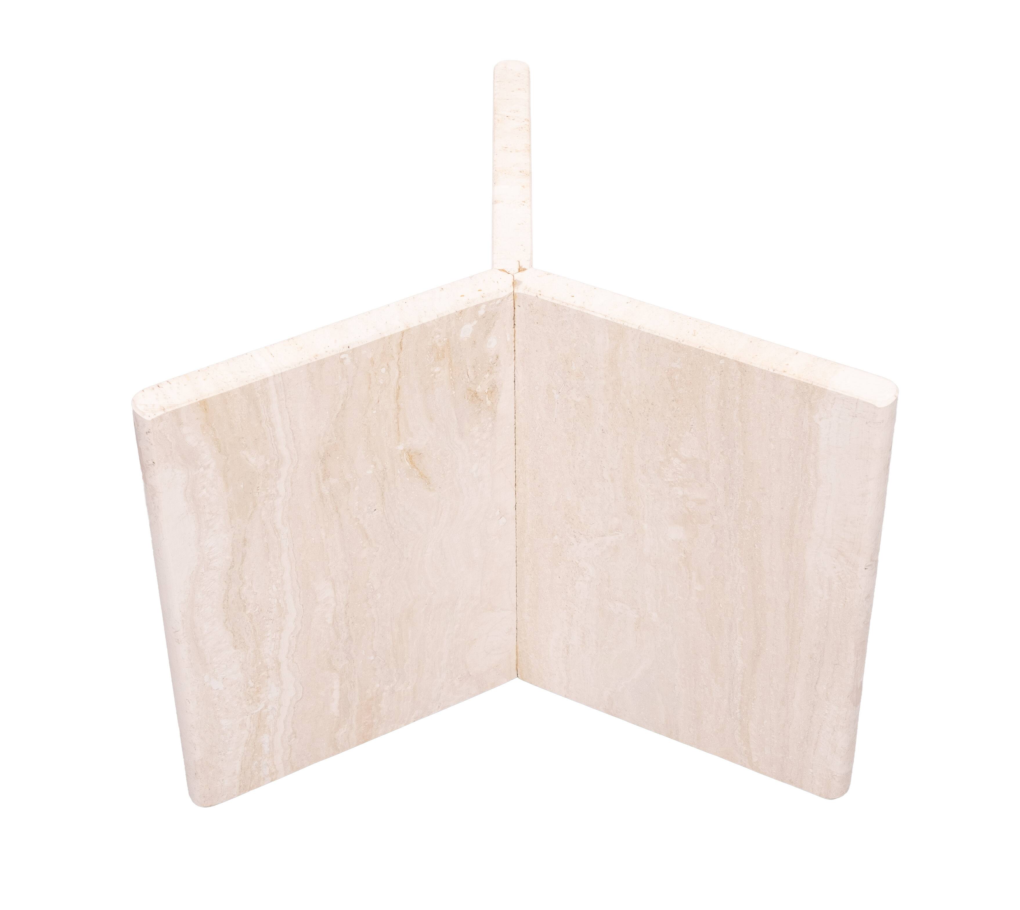 small Travertine Coffee table Italy 1970s