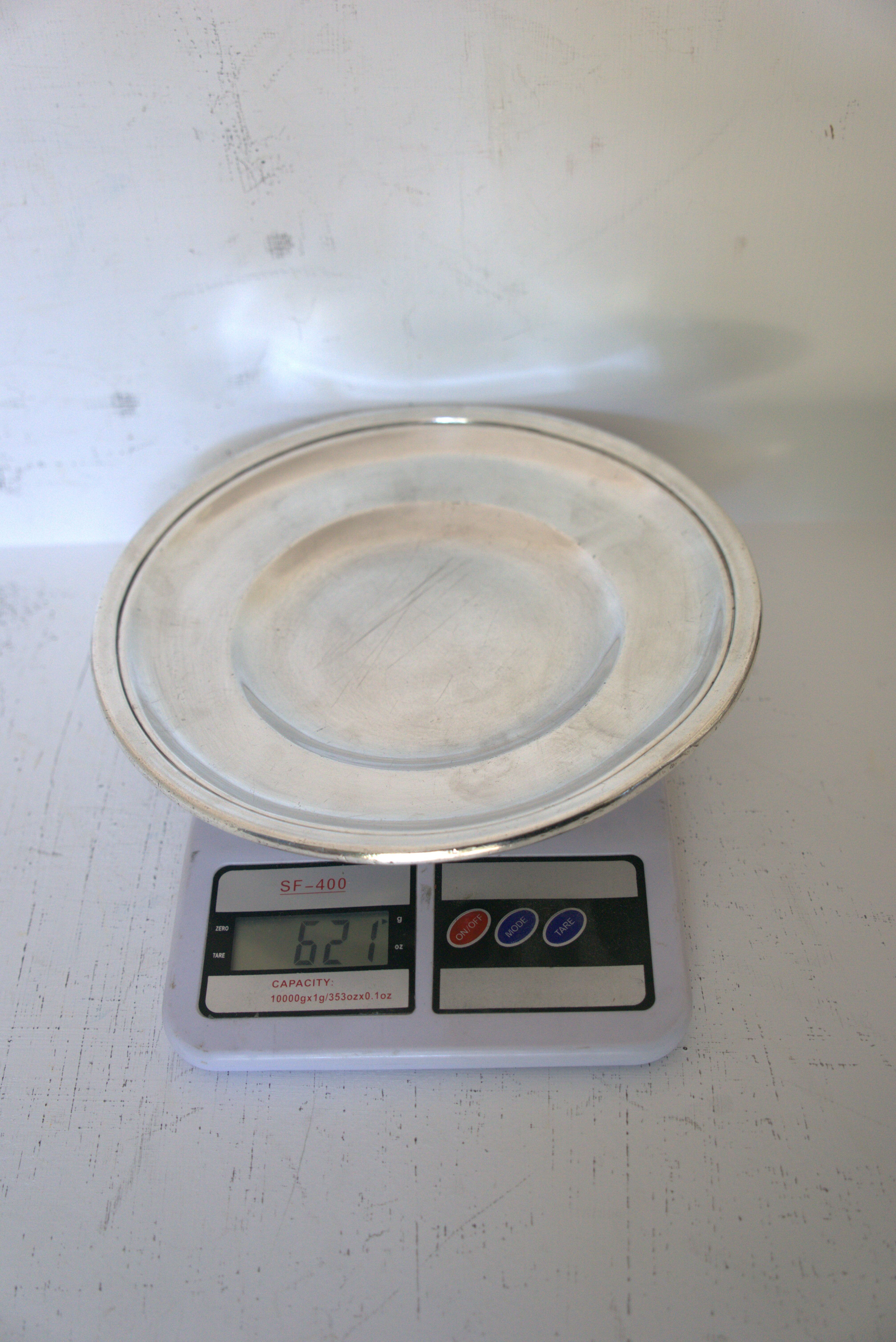 Set of silver-plated serving dishes