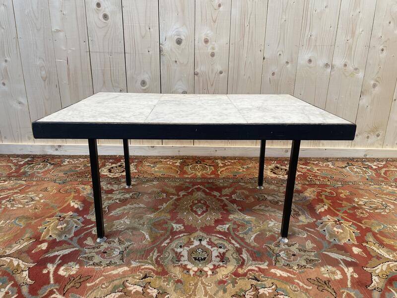 1960 coffee table with marble top