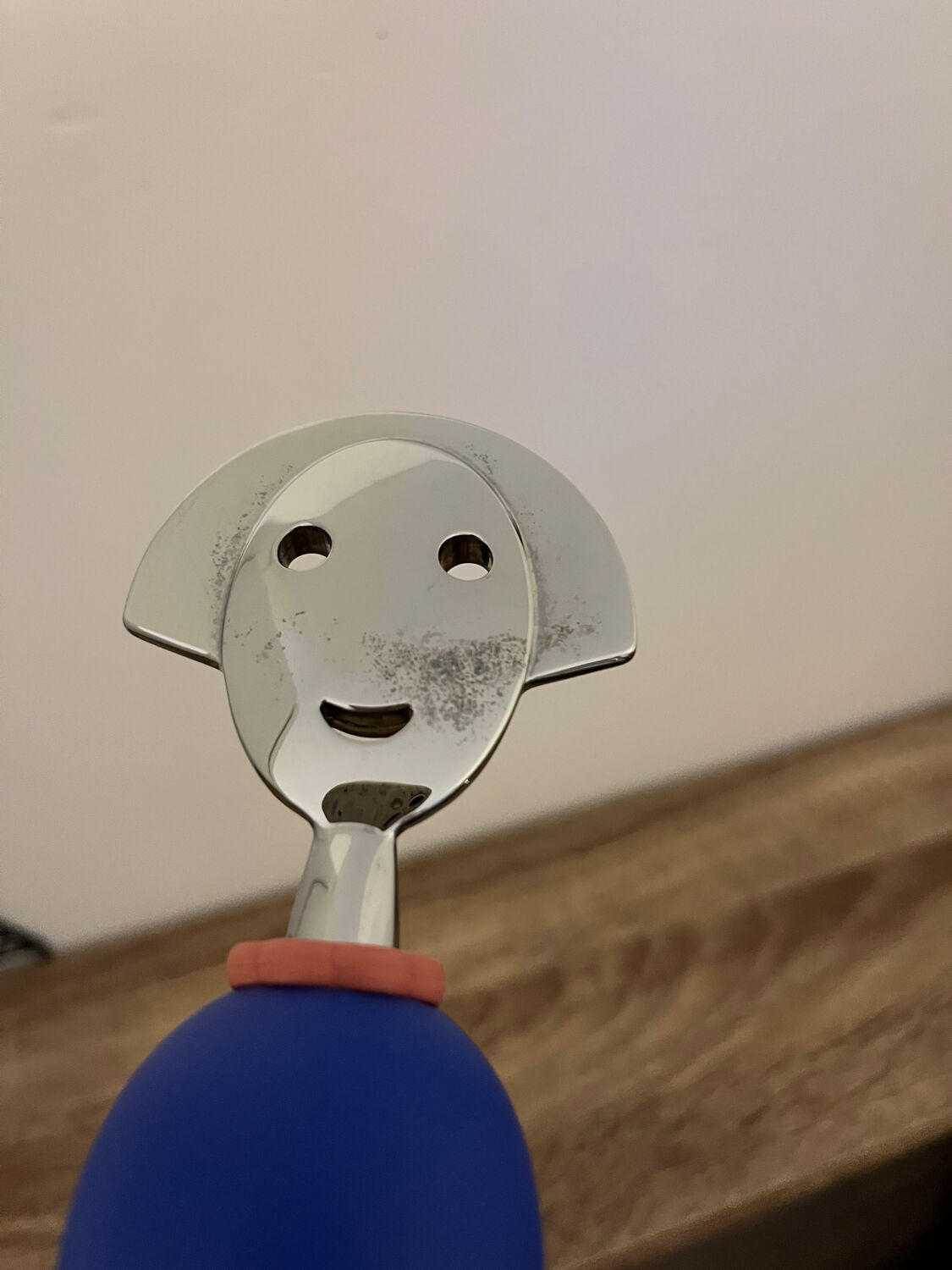 Blue pepper mill Alessi