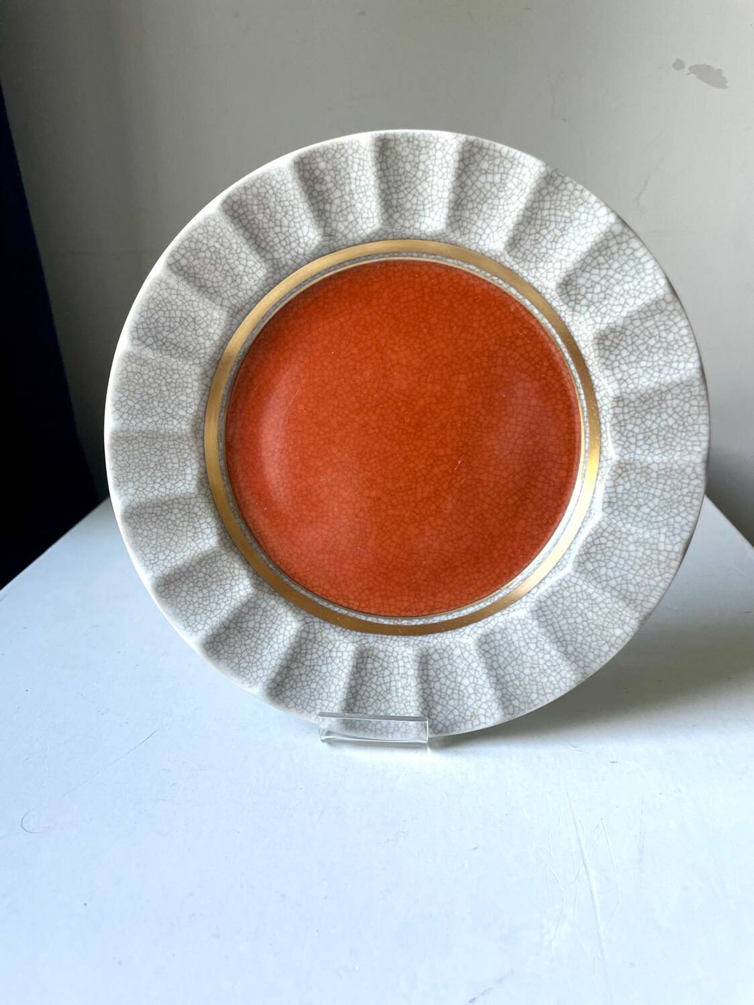 Vide poche en porcelaine craquelée Royal Copenhagen par Thorkild Olsen