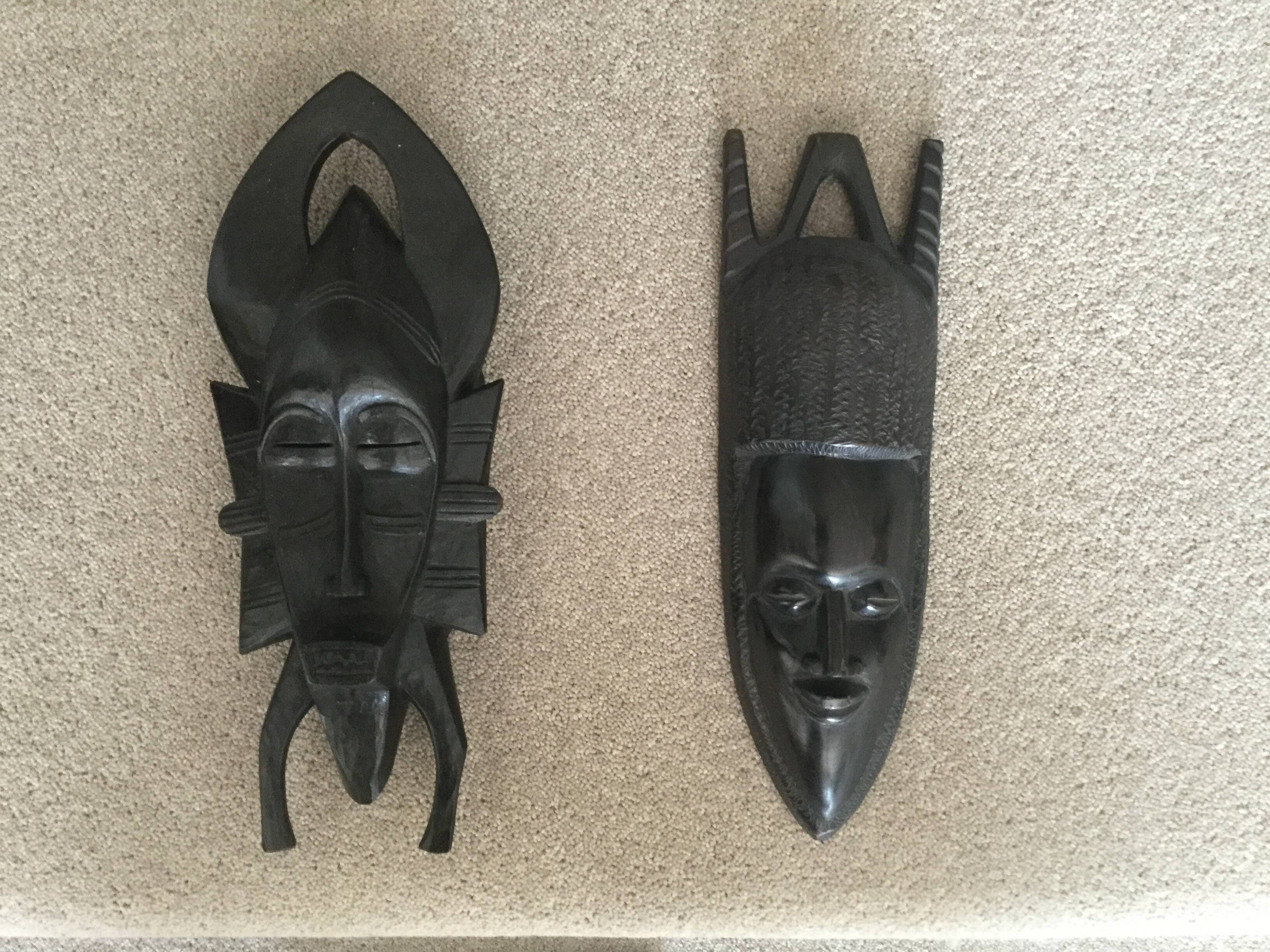 tribal art - 2 african masks