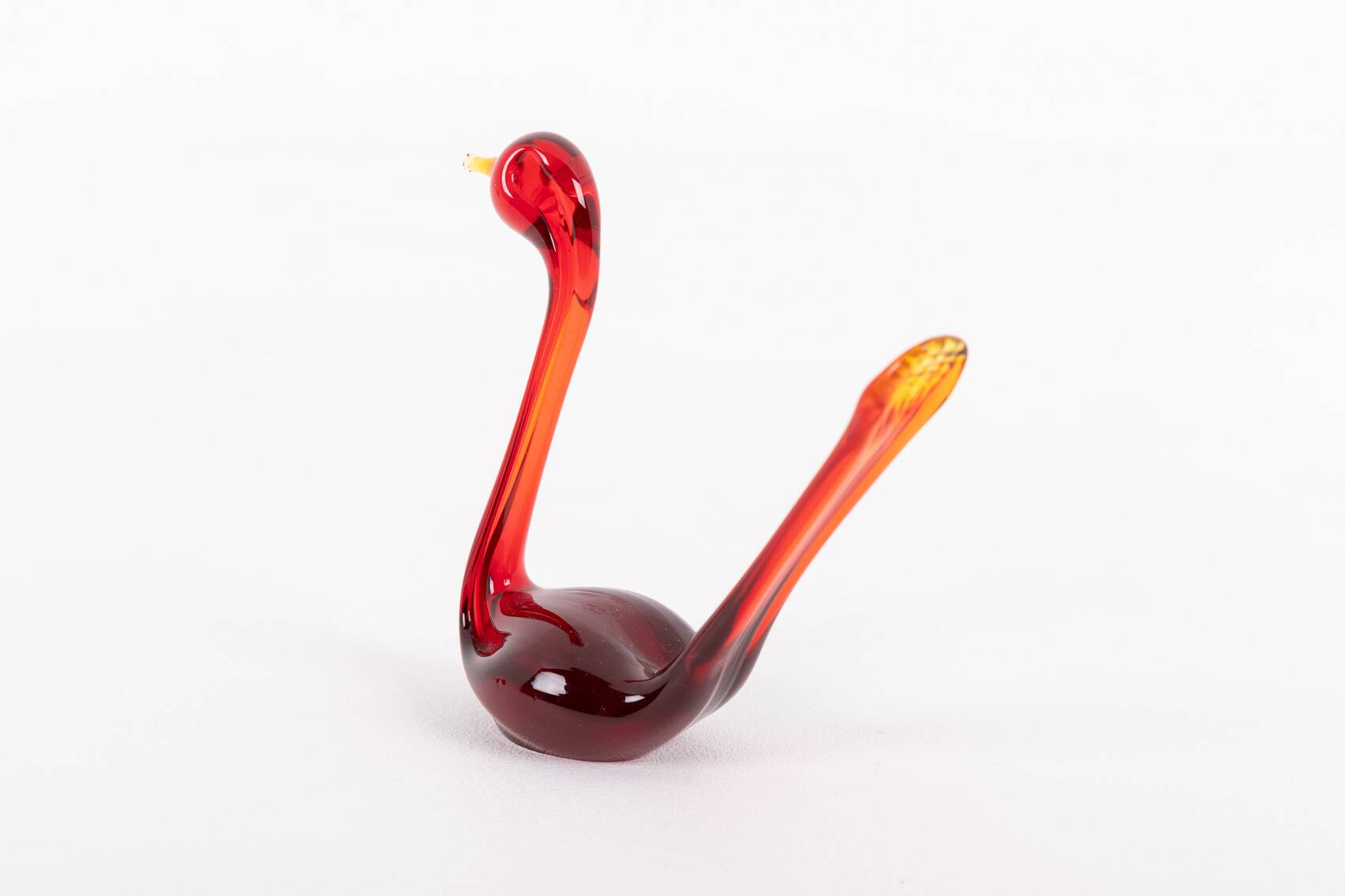 Swedish Art glass Birds sculptures from Bergdala, 1970’s