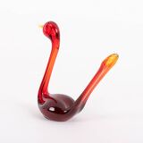 Swedish Art glass Birds sculptures from Bergdala, 1970’s