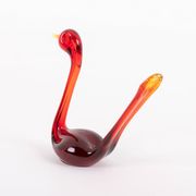 Sculptures d'oiseaux en verre artistique suédois de Bergdala, années 1970.
