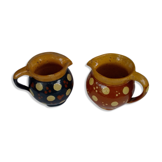 2 milk pots, pitchers pottery of Savoy