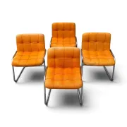 Yves Christin, 4 chaises modèle Storm, années 1970