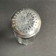 Sprinkler cut crystal and silver "Head of Minerva"