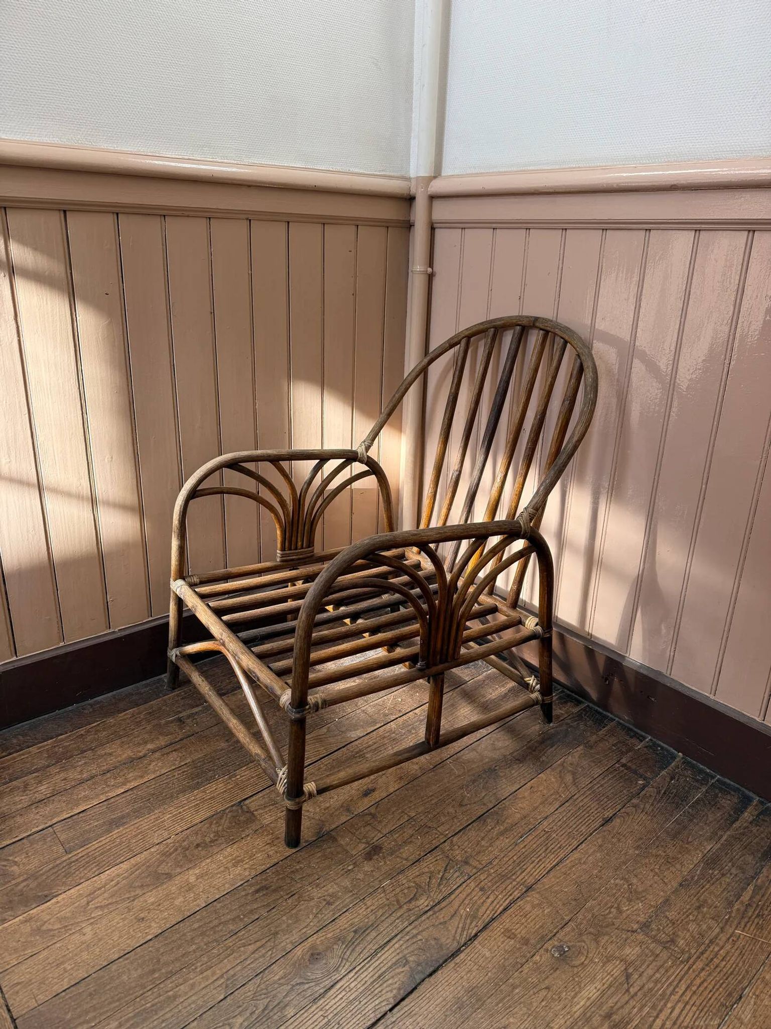 Rattan armchair