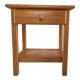 Table de chevet vintage en pin massif